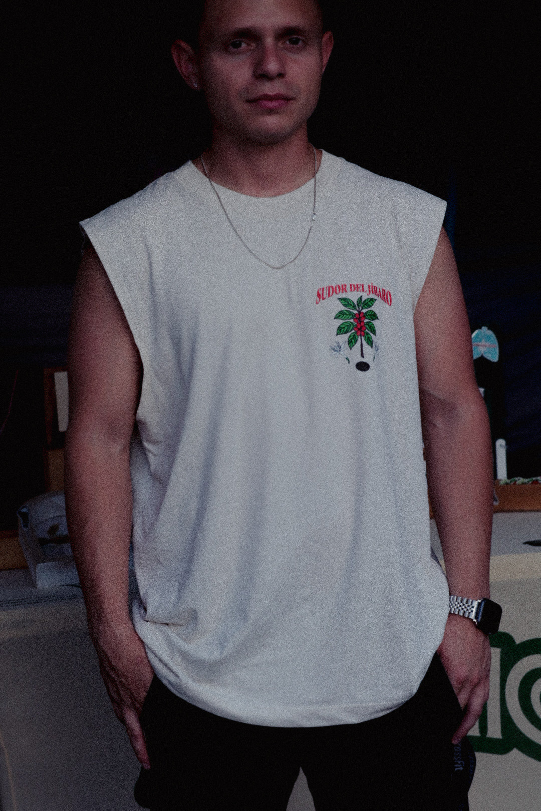 Café Oversized Tank Top