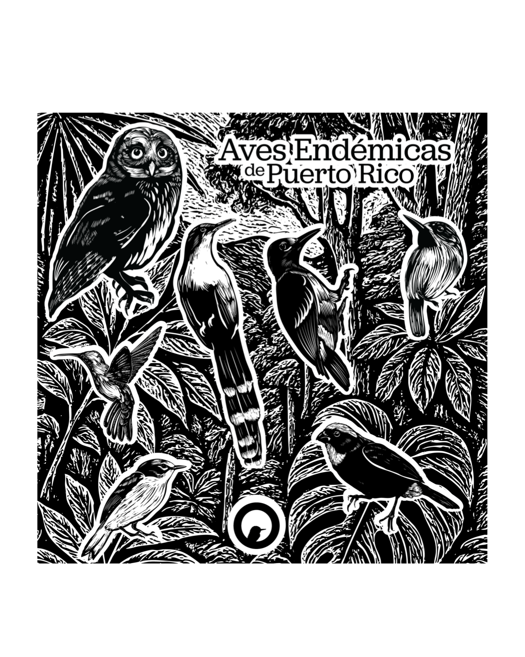 Aves Endémicas— Hoja Sticker