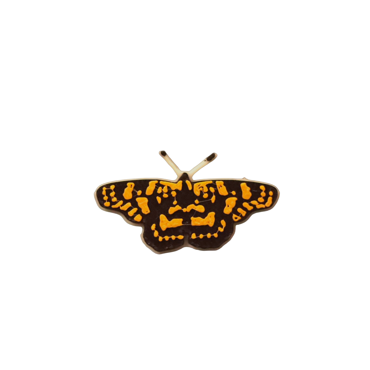 Mariposa Arlequín pin 3D