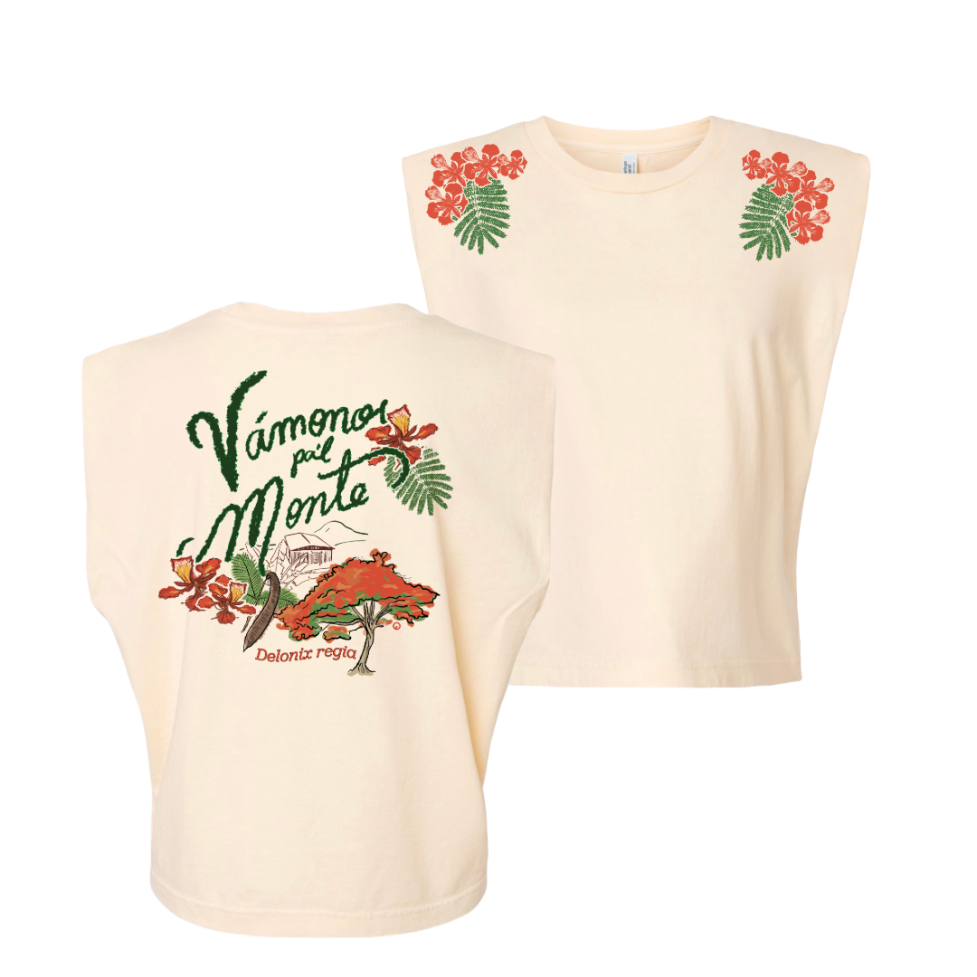 Vámonos pa’l Monte Heavyweight Crop Top Tank