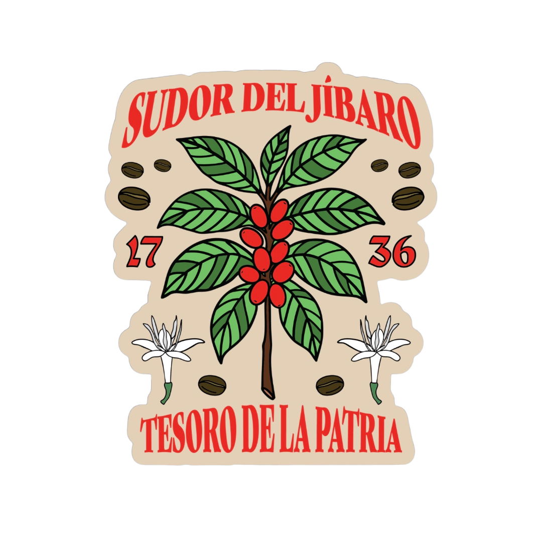 Sudor del Jíbaro (café) Sticker