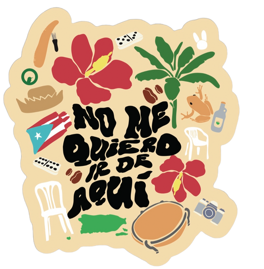 No me quiero ir sticker