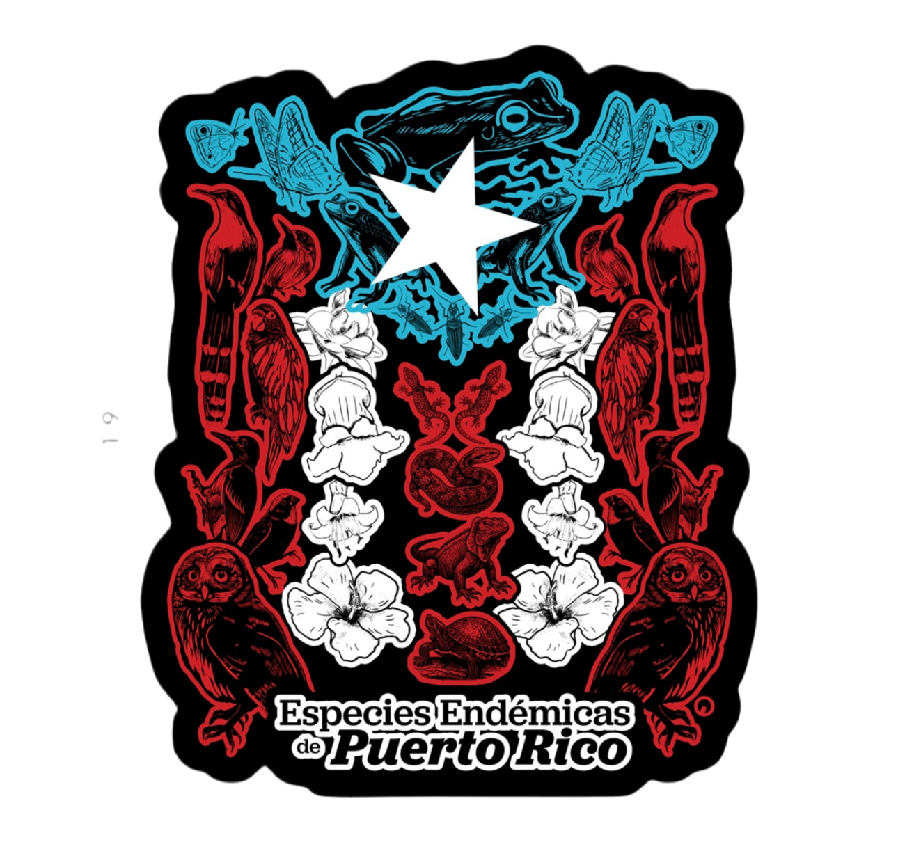 Bandera Especies Endémicas Sticker