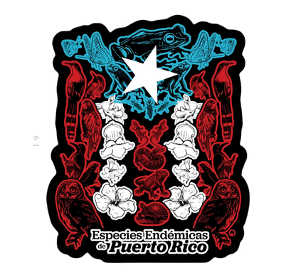 Bandera Especies Endémicas Sticker