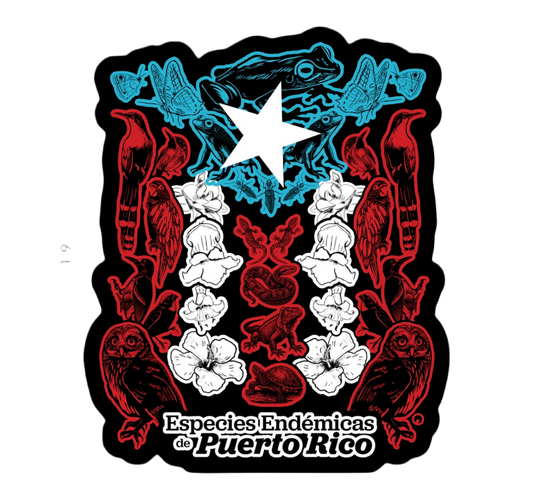 Bandera Especies Endémicas Sticker