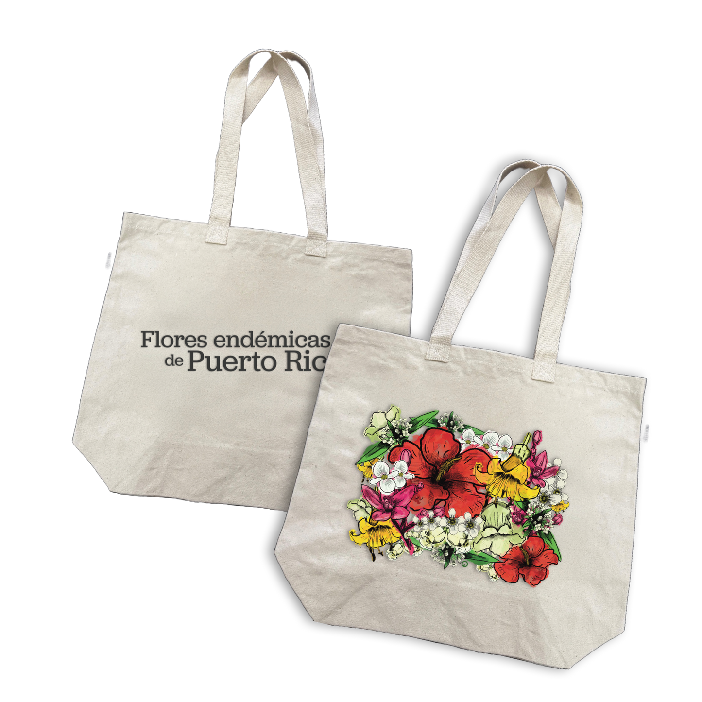 Flores Endémicas Large Tote Bag