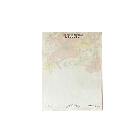 Flores endémicas note pad