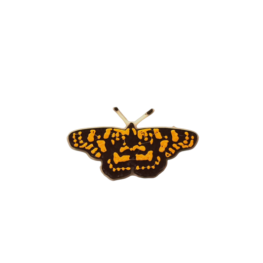 Mariposa Arlequín pin 3D