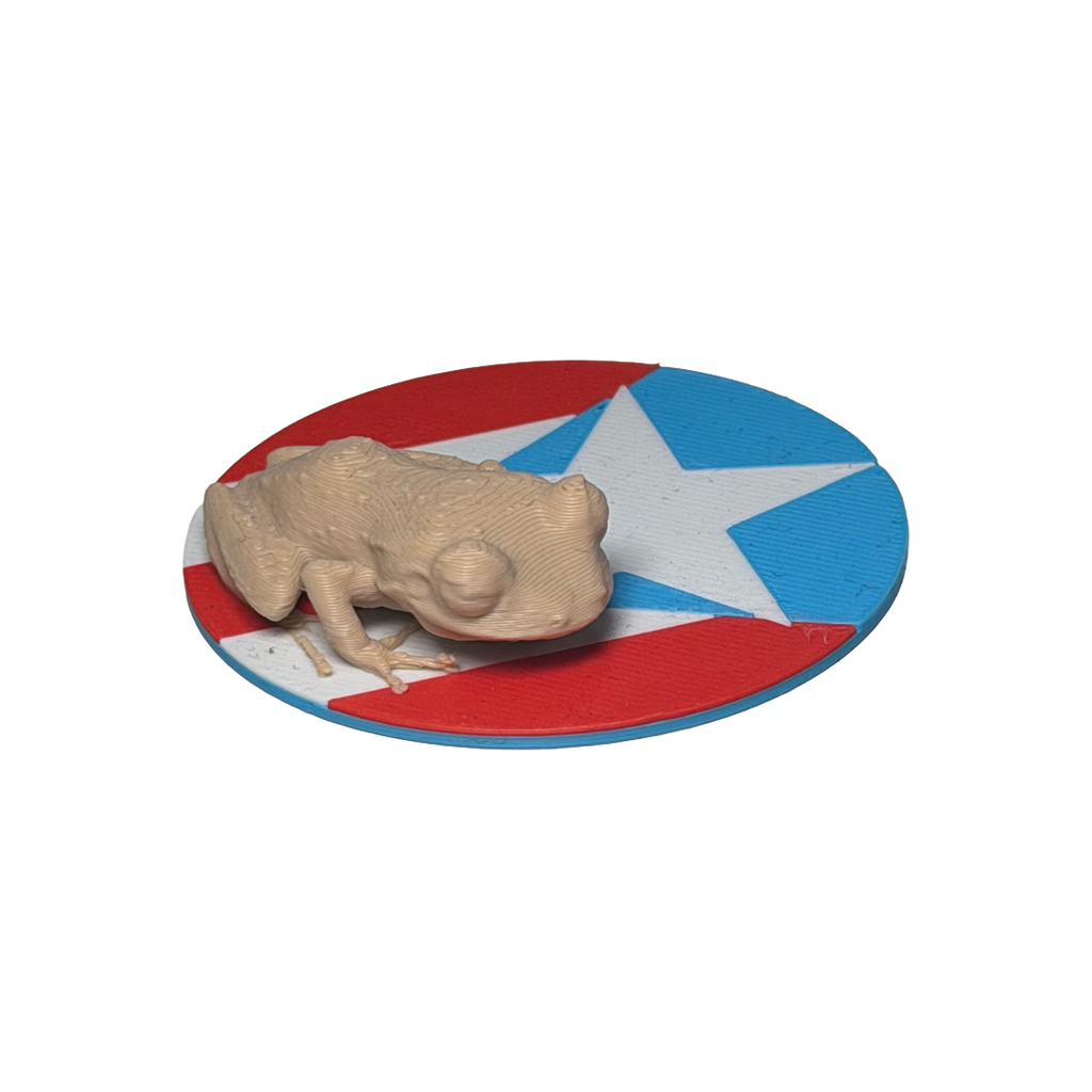 Coquí figura 3D