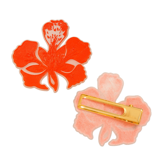 Flamboyán hair clip 3D