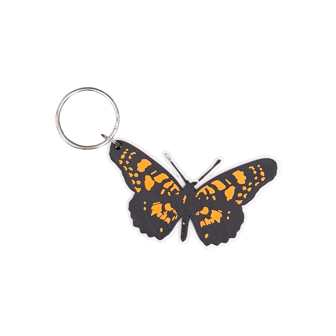 Mariposa Arlequín llavero 3D