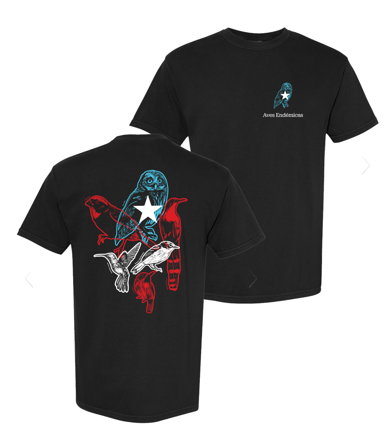 Aves Endémicas Bandera Heavyweight Shirt