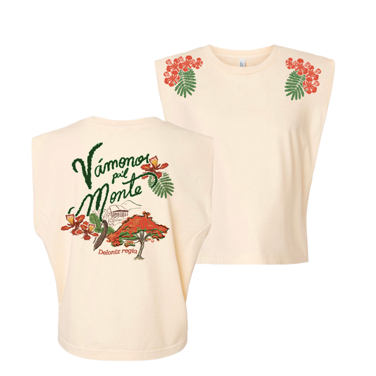 Vámonos pa’l Monte Heavyweight Crop Top Tank