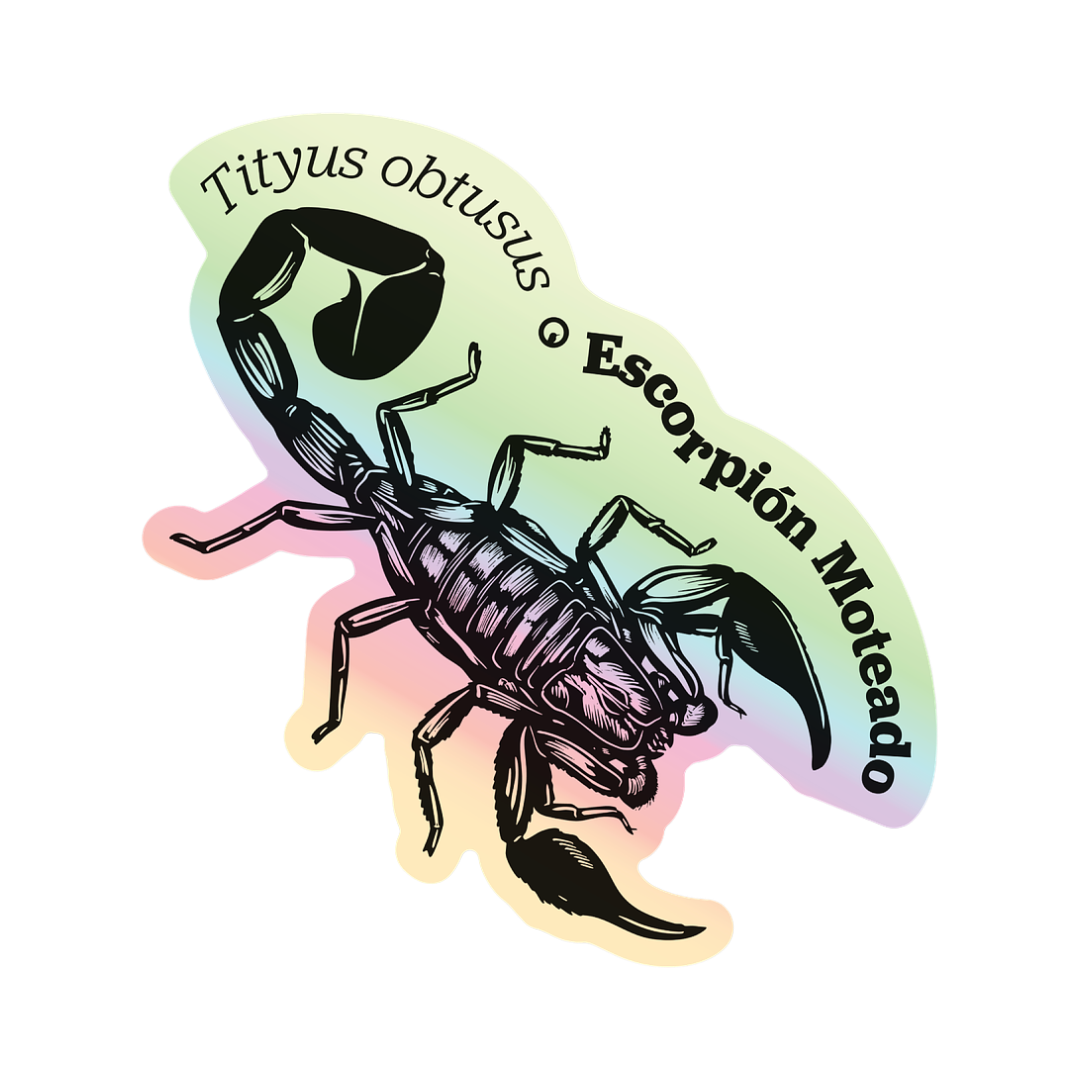 Escorpión Moteado Sticker (holographic)